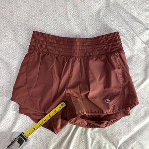 [XS] Maroon Womens MPG Running/Workout Shorts– 2 Layers